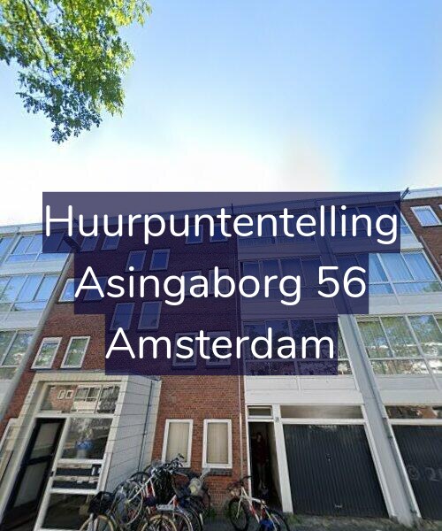 Foto gevel Huurpuntentelling voor Asingaborg 56, Amsterdam