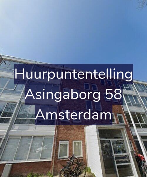 Foto gevel Huurpuntentelling voor Asingaborg 58, Amsterdam
