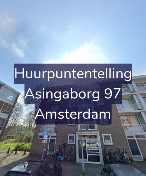 Foto gevel Huurpuntentelling voor Asingaborg 97, Amsterdam