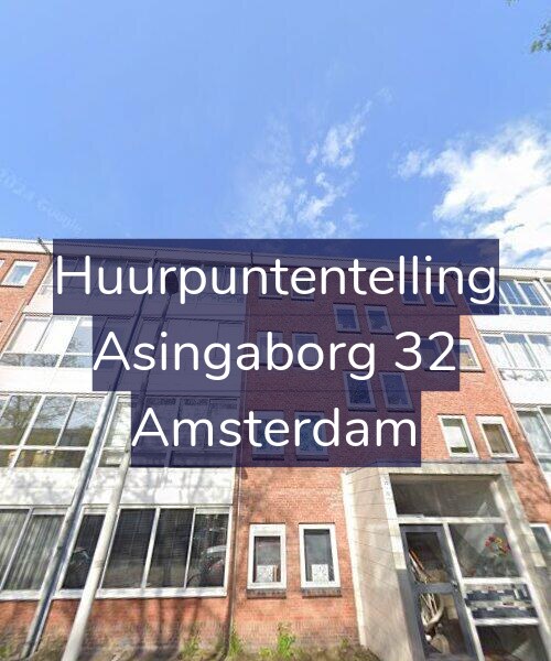 Foto gevel Huurpuntentelling voor Asingaborg 32, Amsterdam