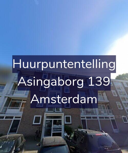Foto gevel Huurpuntentelling voor Asingaborg 139, Amsterdam