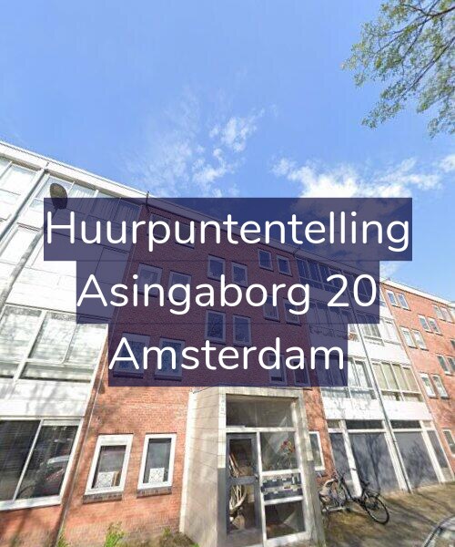 Foto gevel Huurpuntentelling voor Asingaborg 20, Amsterdam