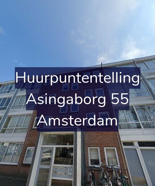 Foto gevel Huurpuntentelling voor Asingaborg 55, Amsterdam