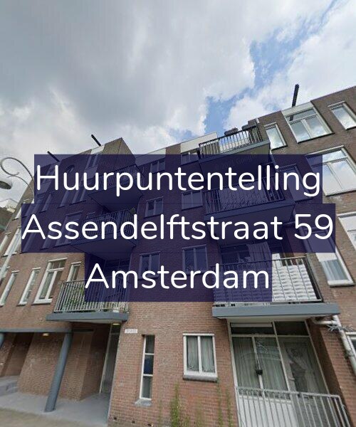 Foto gevel Huurpuntentelling voor Assendelftstraat 59, Amsterdam