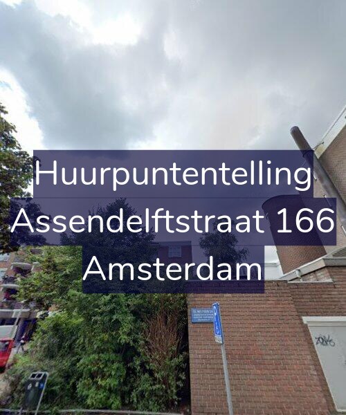 Foto gevel Huurpuntentelling voor Assendelftstraat 166, Amsterdam