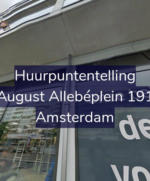 Foto gevel Huurpuntentelling voor August Allebéplein 191, Amsterdam