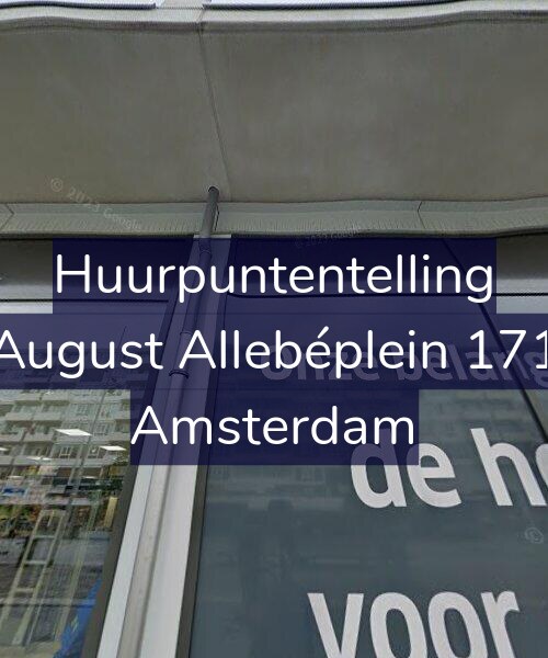 Foto gevel Huurpuntentelling voor August Allebéplein 171, Amsterdam