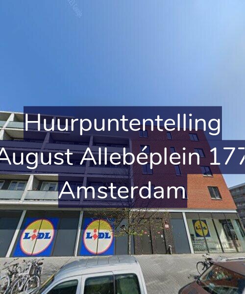 Foto gevel Huurpuntentelling voor August Allebéplein 177, Amsterdam