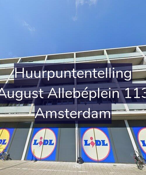 Foto gevel Huurpuntentelling voor August Allebéplein 113, Amsterdam
