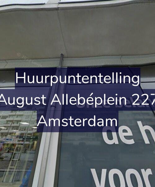 Foto gevel Huurpuntentelling voor August Allebéplein 227, Amsterdam