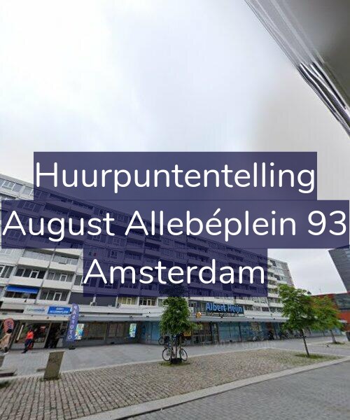 Foto gevel Huurpuntentelling voor August Allebéplein 93, Amsterdam