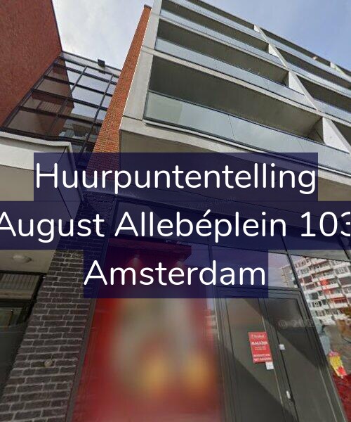 Foto gevel Huurpuntentelling voor August Allebéplein 103, Amsterdam