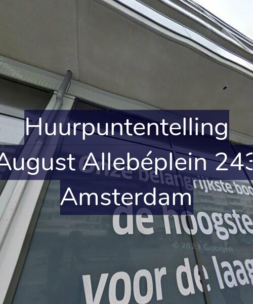 Foto gevel Huurpuntentelling voor August Allebéplein 243, Amsterdam