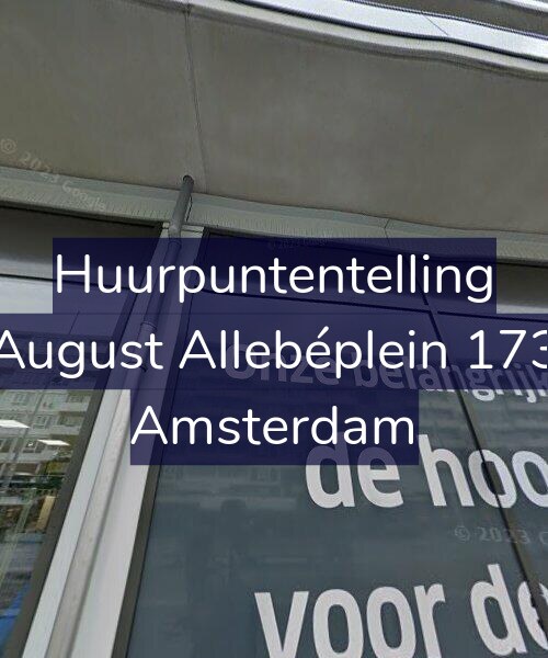 Foto gevel Huurpuntentelling voor August Allebéplein 173, Amsterdam