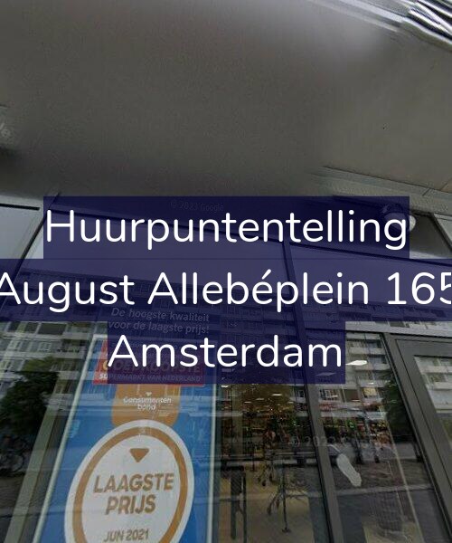 Foto gevel Huurpuntentelling voor August Allebéplein 165, Amsterdam