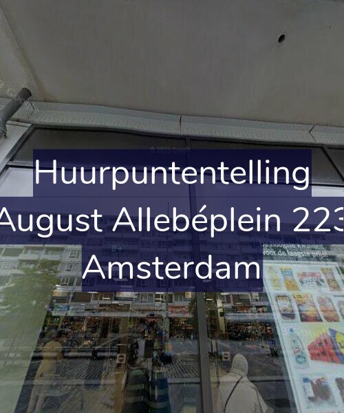 Foto gevel Huurpuntentelling voor August Allebéplein 223, Amsterdam