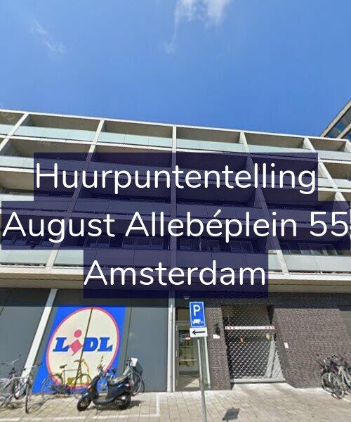 Foto gevel Huurpuntentelling voor August Allebéplein 55, Amsterdam