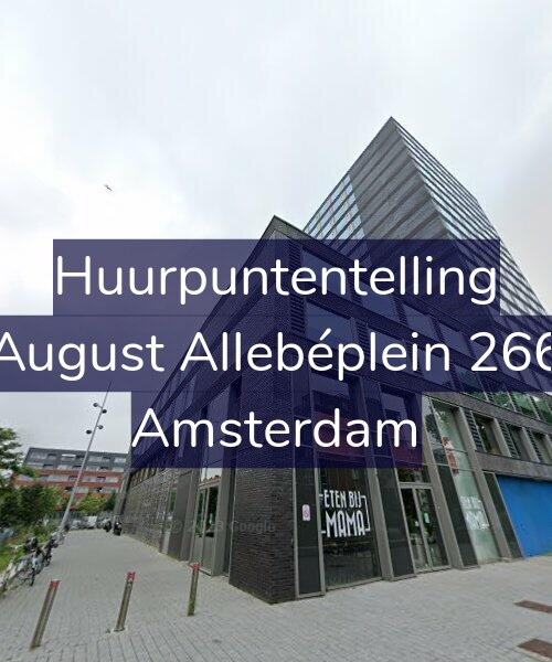 Foto gevel Huurpuntentelling voor August Allebéplein 266, Amsterdam