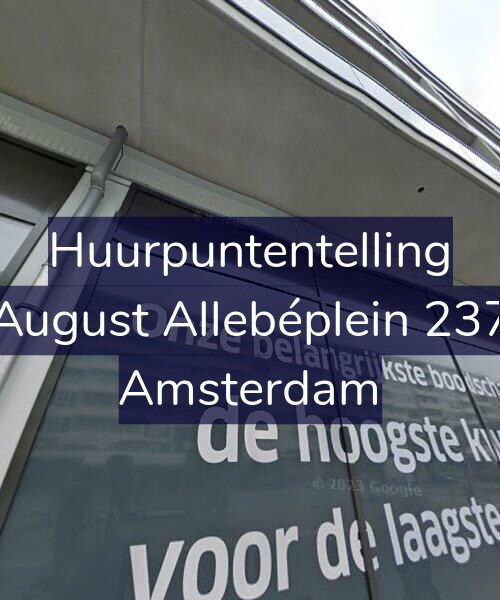 Foto gevel Huurpuntentelling voor August Allebéplein 237, Amsterdam