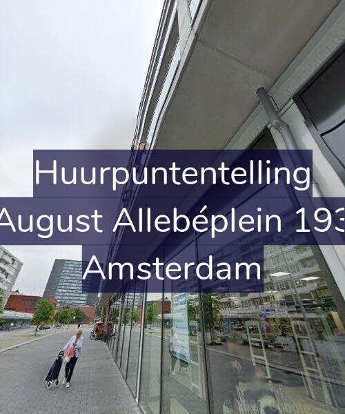 Foto gevel Huurpuntentelling voor August Allebéplein 193, Amsterdam