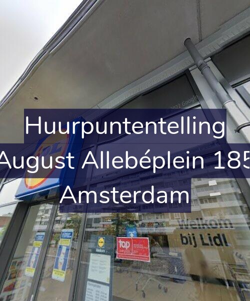 Foto gevel Huurpuntentelling voor August Allebéplein 185, Amsterdam