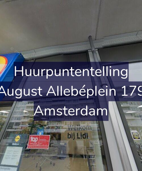 Foto gevel Huurpuntentelling voor August Allebéplein 179, Amsterdam