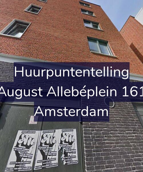 Foto gevel Huurpuntentelling voor August Allebéplein 161, Amsterdam