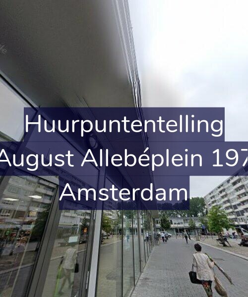 Foto gevel Huurpuntentelling voor August Allebéplein 197, Amsterdam