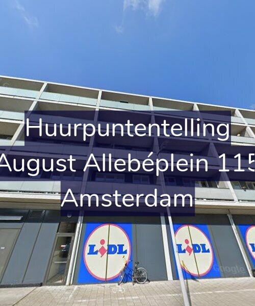 Foto gevel Huurpuntentelling voor August Allebéplein 115, Amsterdam