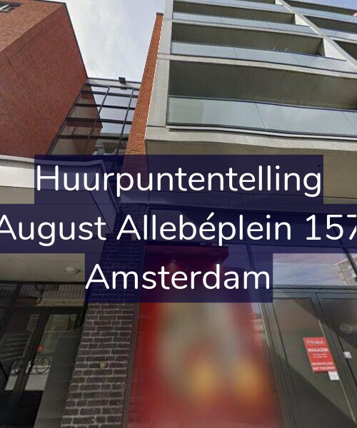 Foto gevel Huurpuntentelling voor August Allebéplein 157, Amsterdam
