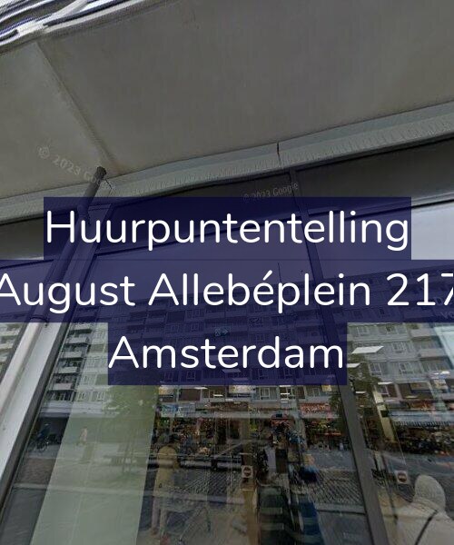 Foto gevel Huurpuntentelling voor August Allebéplein 217, Amsterdam
