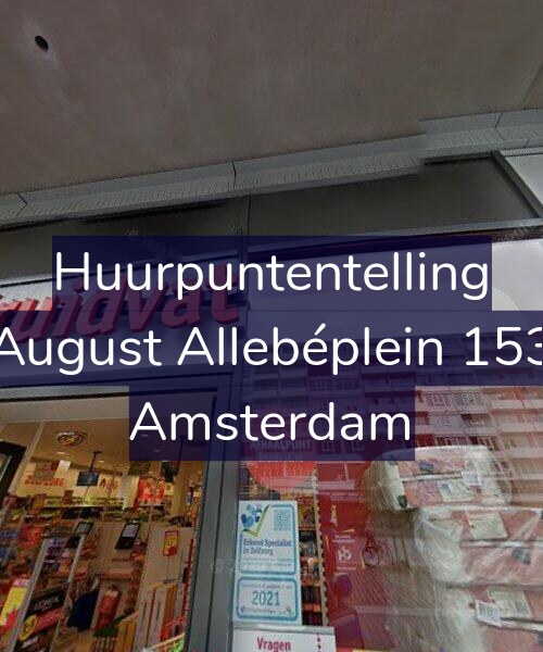 Foto gevel Huurpuntentelling voor August Allebéplein 153, Amsterdam
