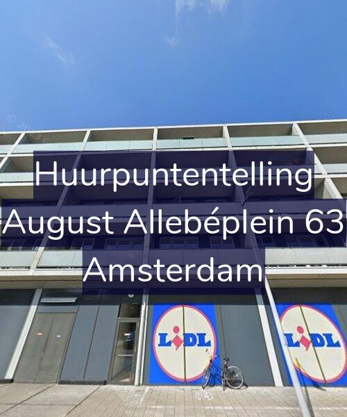 Foto gevel Huurpuntentelling voor August Allebéplein 63, Amsterdam