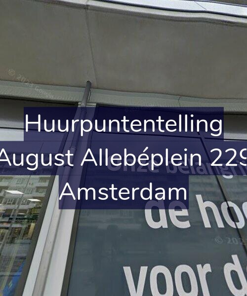 Foto gevel Huurpuntentelling voor August Allebéplein 229, Amsterdam