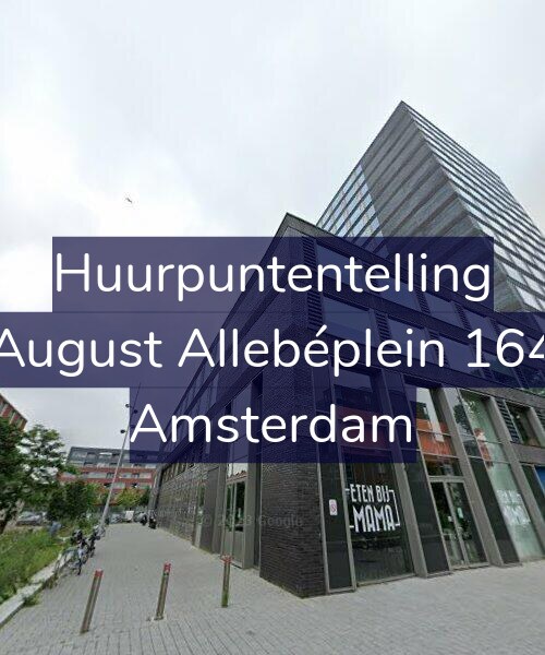 Foto gevel Huurpuntentelling voor August Allebéplein 164, Amsterdam