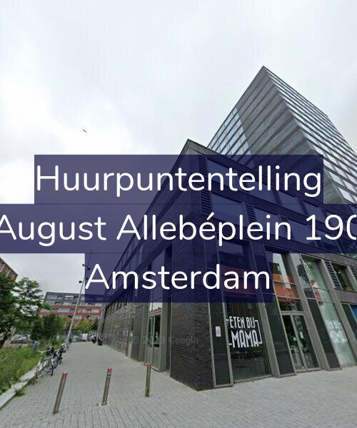 Foto gevel Huurpuntentelling voor August Allebéplein 190, Amsterdam