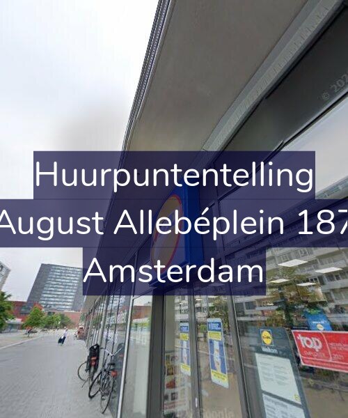 Foto gevel Huurpuntentelling voor August Allebéplein 187, Amsterdam