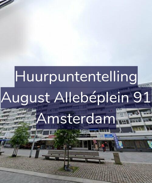 Foto gevel Huurpuntentelling voor August Allebéplein 91, Amsterdam