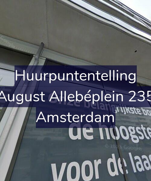 Foto gevel Huurpuntentelling voor August Allebéplein 235, Amsterdam