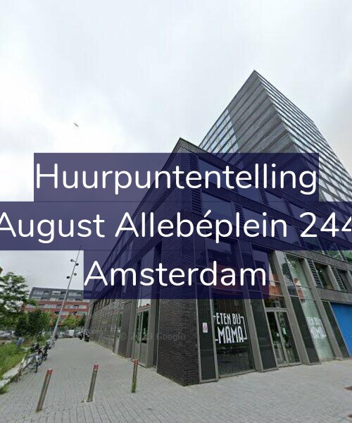 Foto gevel Huurpuntentelling voor August Allebéplein 244, Amsterdam