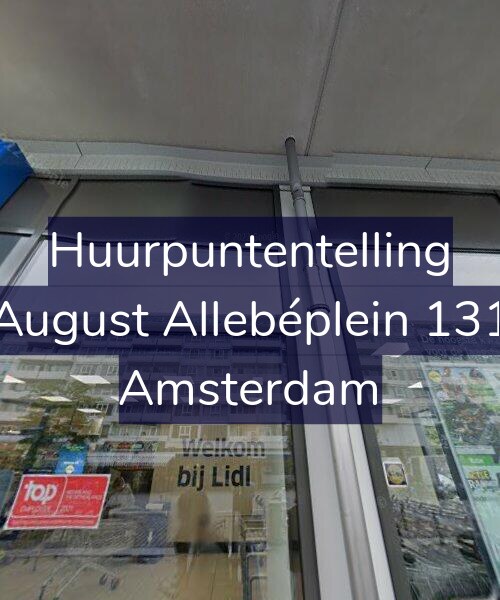 Foto gevel Huurpuntentelling voor August Allebéplein 131, Amsterdam
