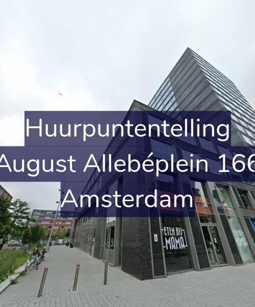 Foto gevel Huurpuntentelling voor August Allebéplein 166, Amsterdam