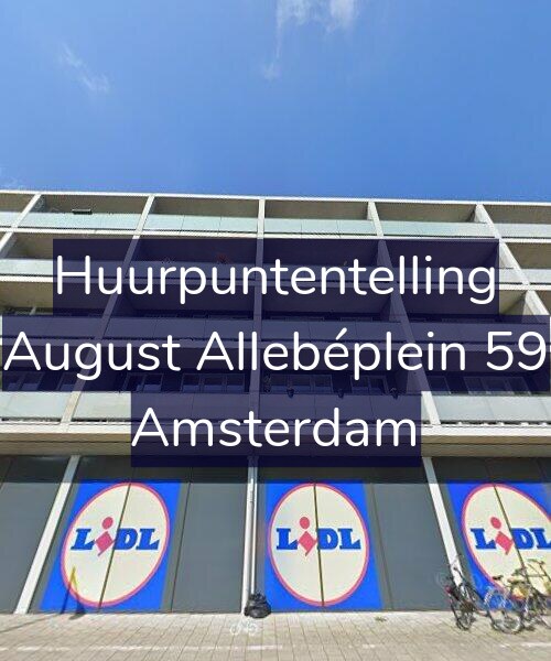 Foto gevel Huurpuntentelling voor August Allebéplein 59, Amsterdam