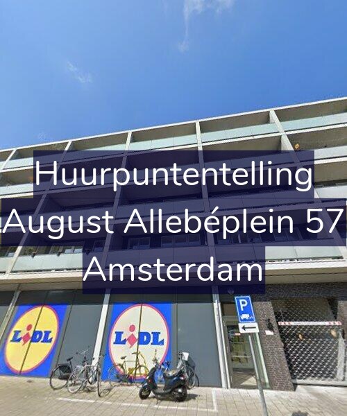 Foto gevel Huurpuntentelling voor August Allebéplein 57, Amsterdam