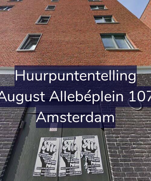 Foto gevel Huurpuntentelling voor August Allebéplein 107, Amsterdam