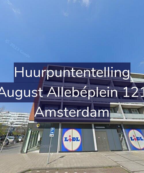 Foto gevel Huurpuntentelling voor August Allebéplein 121, Amsterdam