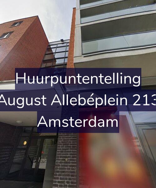 Foto gevel Huurpuntentelling voor August Allebéplein 213, Amsterdam