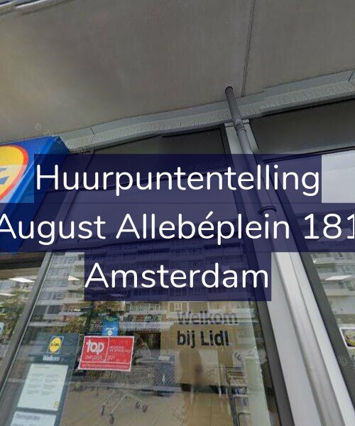 Foto gevel Huurpuntentelling voor August Allebéplein 181, Amsterdam