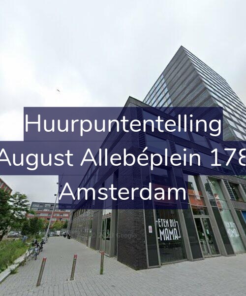 Foto gevel Huurpuntentelling voor August Allebéplein 178, Amsterdam
