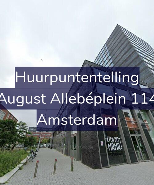 Foto gevel Huurpuntentelling voor August Allebéplein 114, Amsterdam